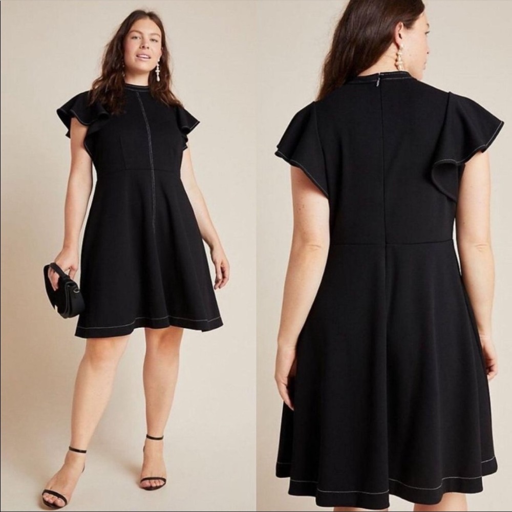 Anthropologie NWOT Maeve Deena Dress Black